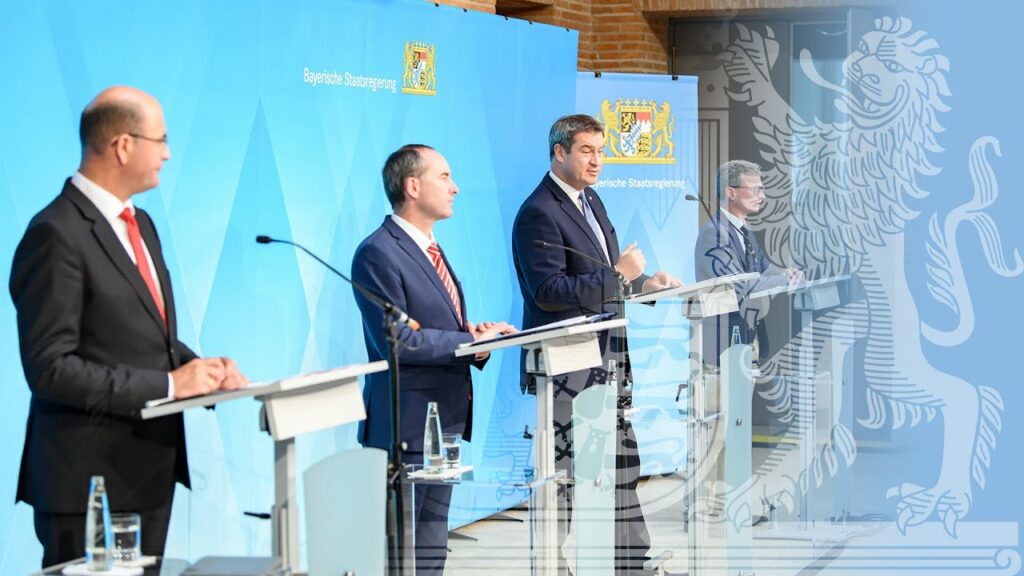 Pressekonferenz zur Hightech Agenda plus Mit Dr. Markus Söder und Hubert Aiwanger