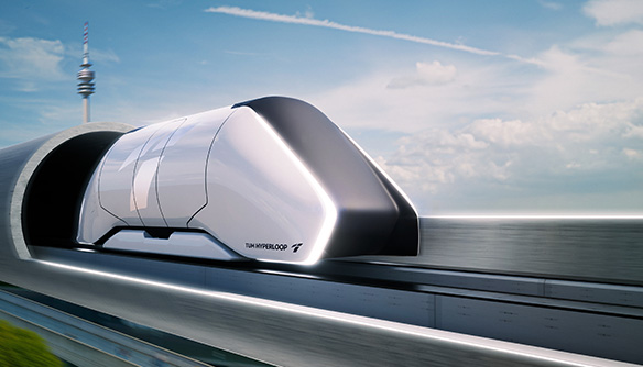 Visualisierung des Hyperloops