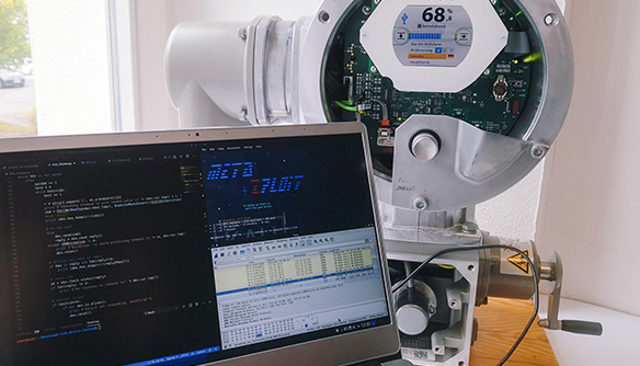 Bildschirm mit Daten zum Projekt iSEC